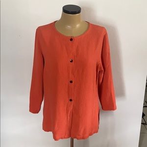 Amanda Gray Button Down Tencel Top